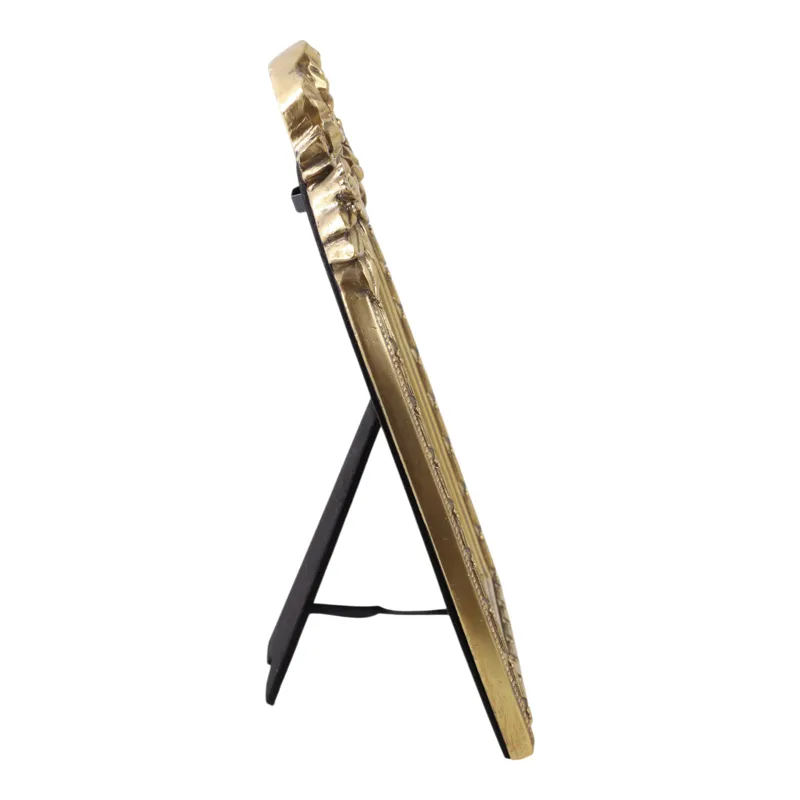 5x7\" Mirror In Gilded Bow Arch Frame, Gold