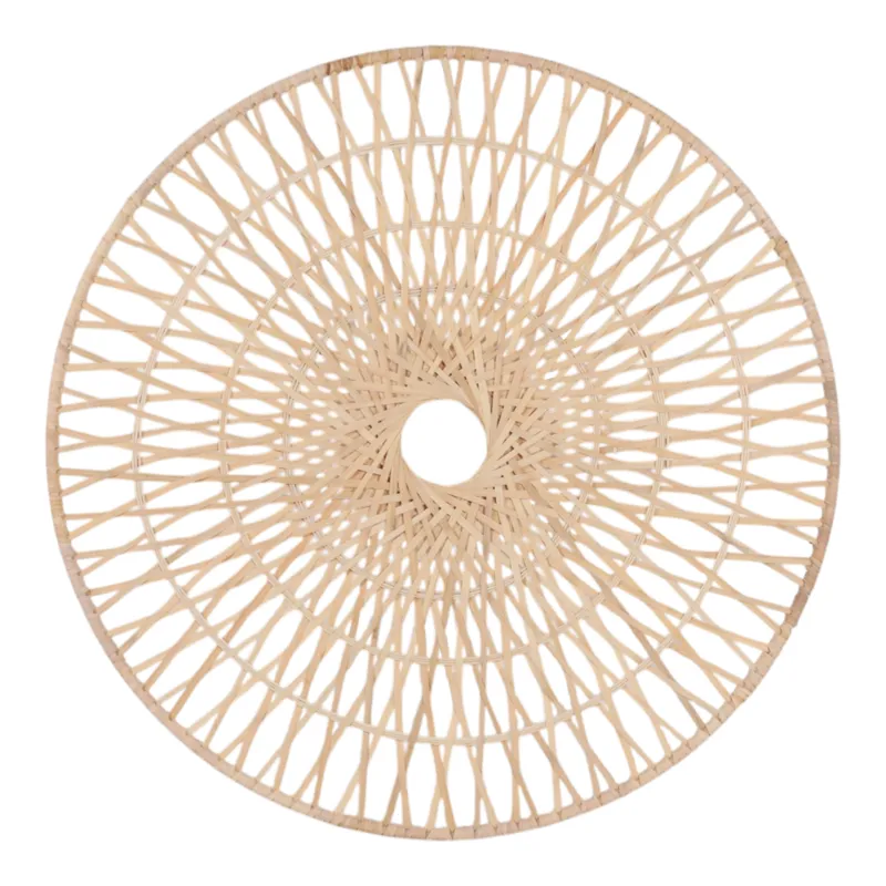 Ec Wicker, 36", Round Wall Accent, Natural