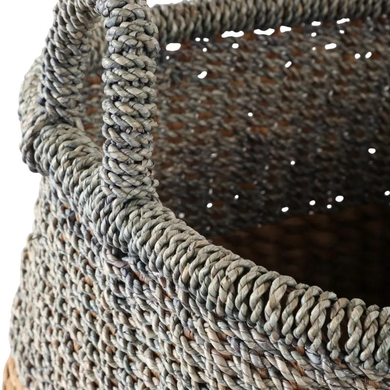 S/2 13/17\" Tapered Square Woven Baskets, Natural