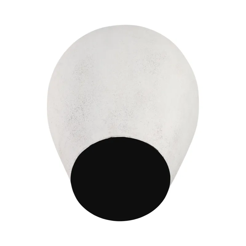 30\" Terracotta Floor Vase, Ivory