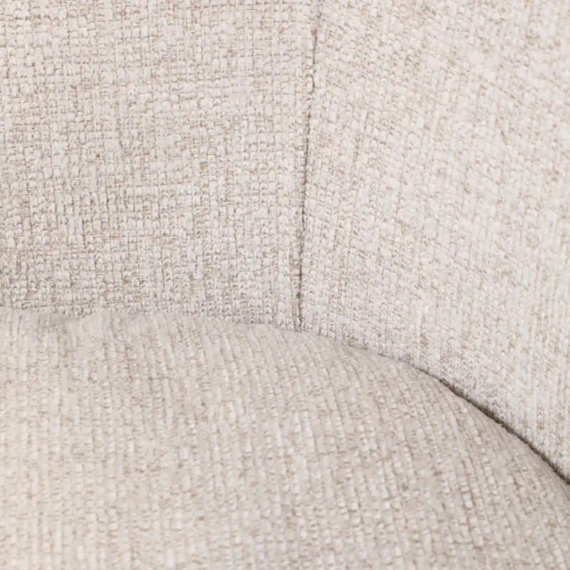 31x30" Modern Swivel Accent Chair, Ivory