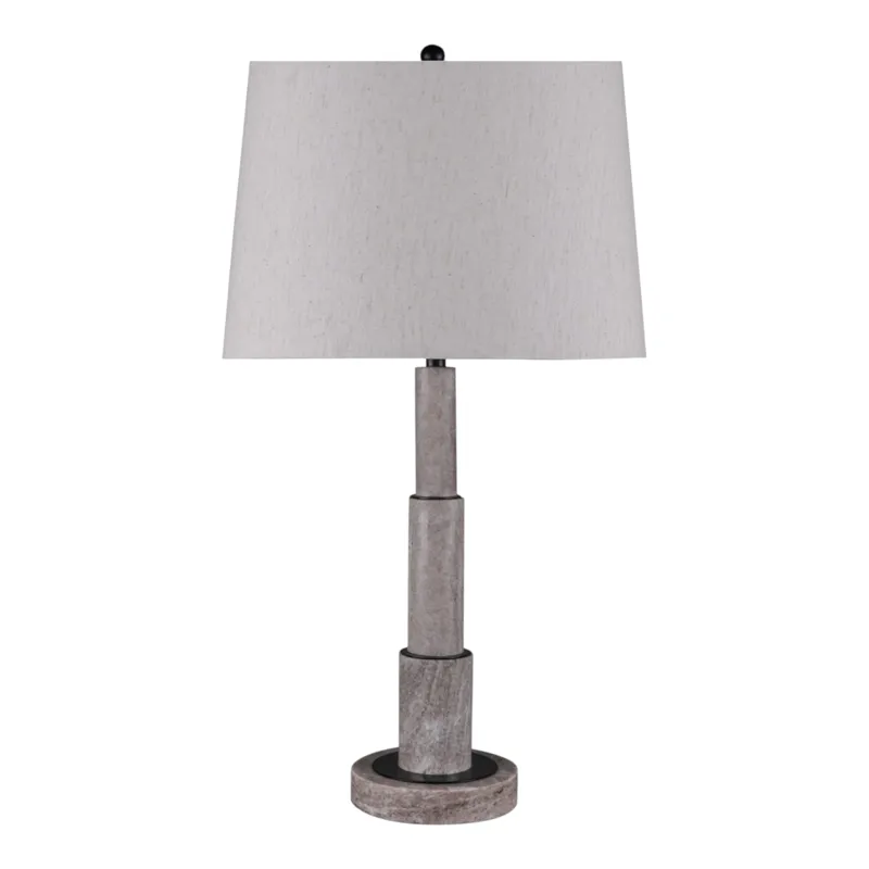 27" Marble Table Lamp Kd