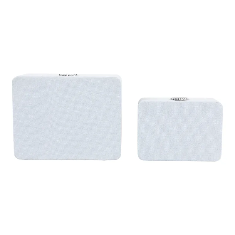 S/2 7/9" Rounded Corner Boxes, Light Blue