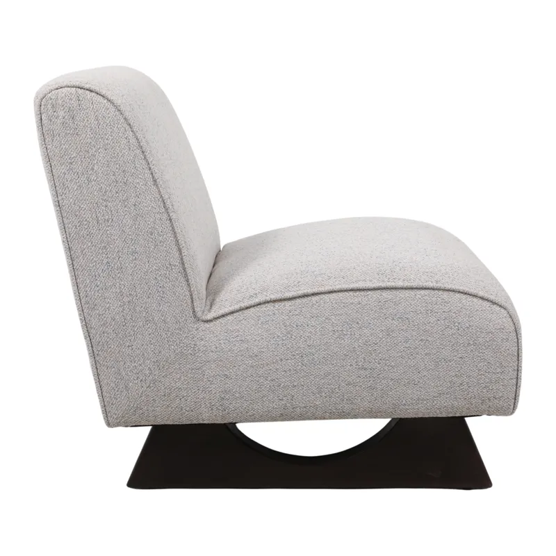 33x30" Warren Accent Chair, Ivory/brown