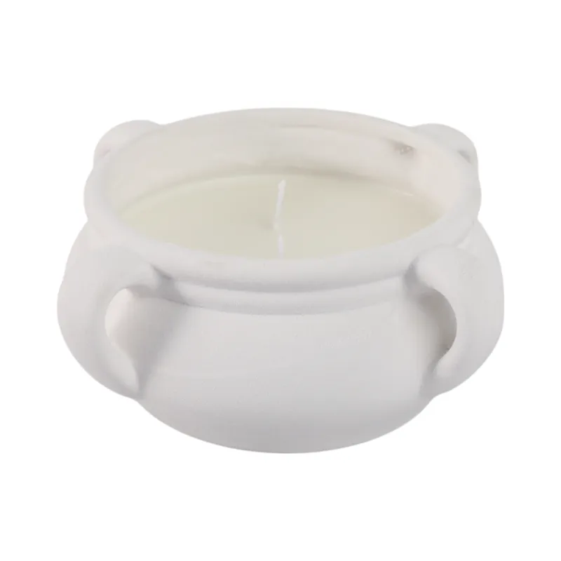 7\" 12.5 Oz Sea Salt & Bergamot Bowl Candle, White
