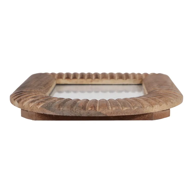 5x7" Ribbed Wood Arch Photo Frame, Natural