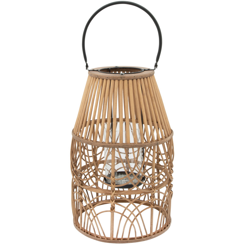 Wicker Lantern Natural 16in - Thumbnail 4