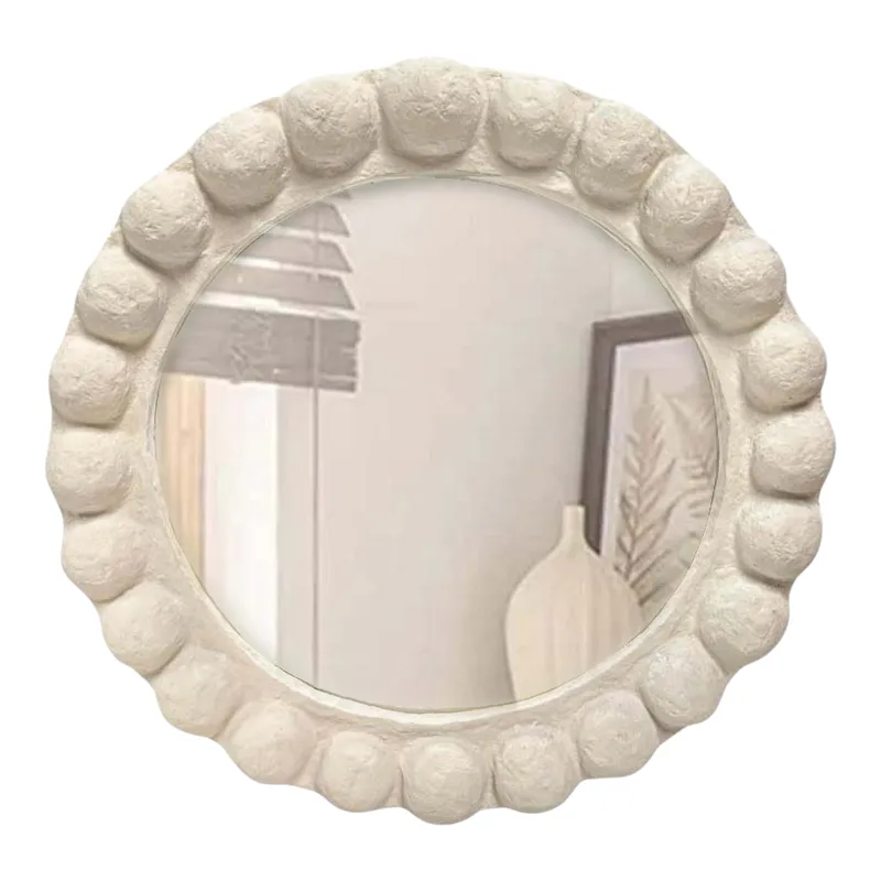 36\" Paper Mache Humps Rnd, Cream