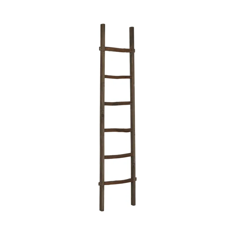 Ec Wooden Decorative 76\" Ladder,brown