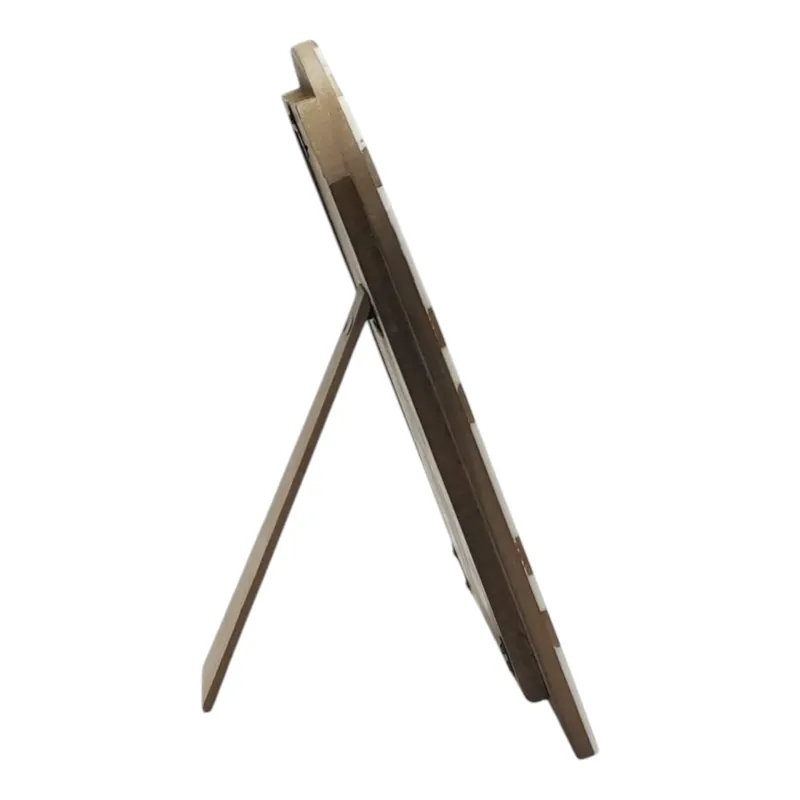 5x7 Wood Inlay Photo Frame, Ivory/natural