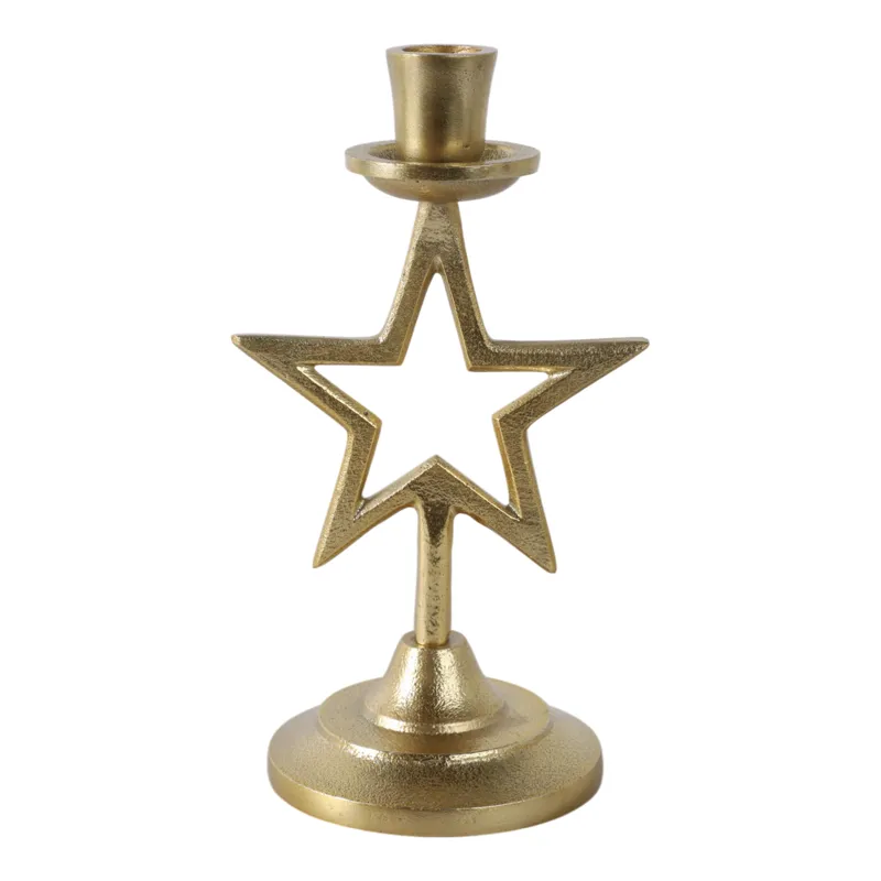 9x5\" Star Taper Holder, Gold