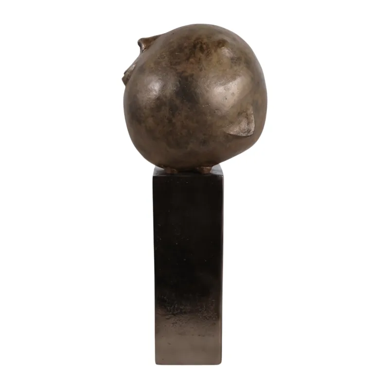 22x9" Smiley Head On Pedestal, Multi