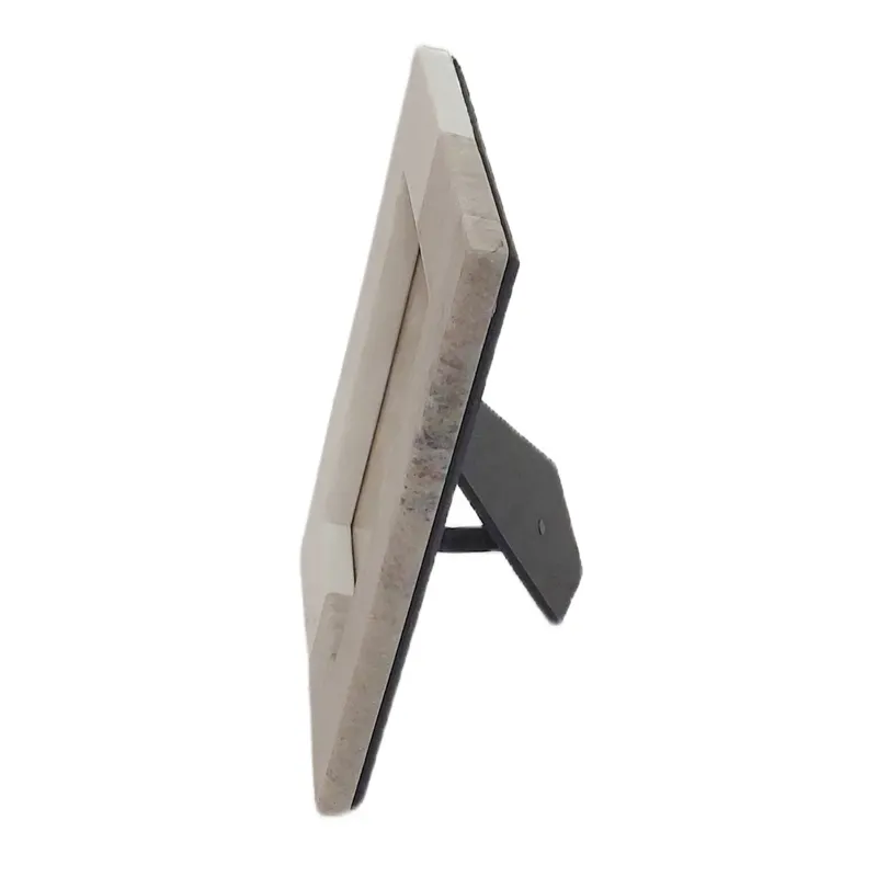 5x7 2-tone Marble Photo Frame, Beige/white