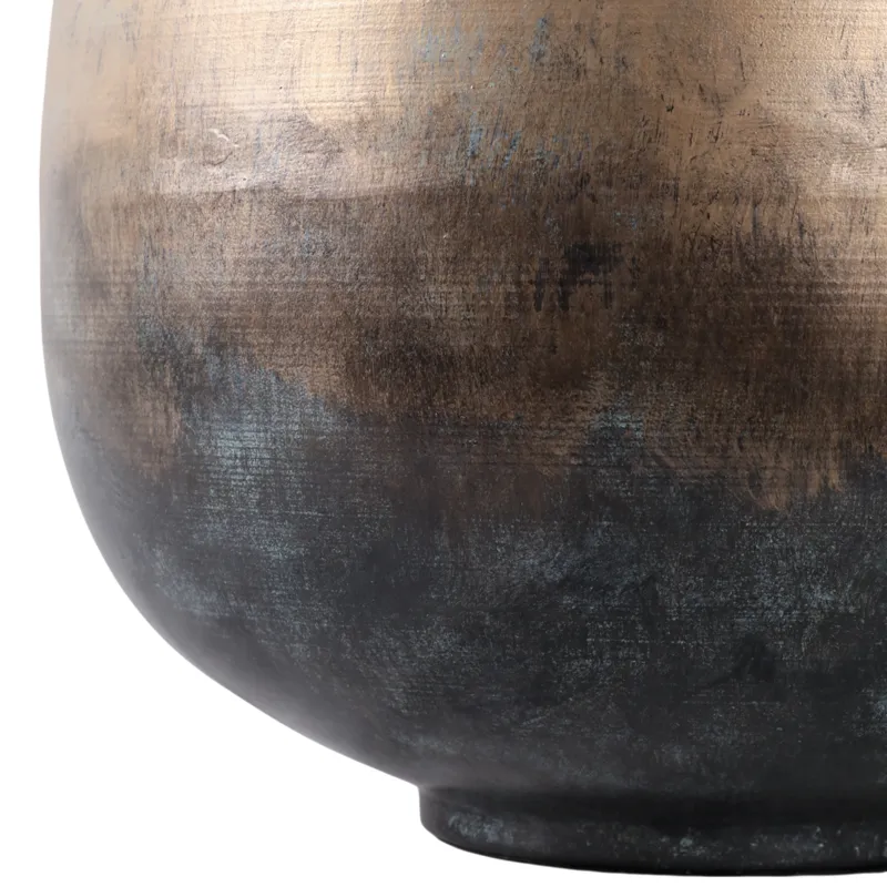28x22\" Metal Base Table Lamp, Brown Multi