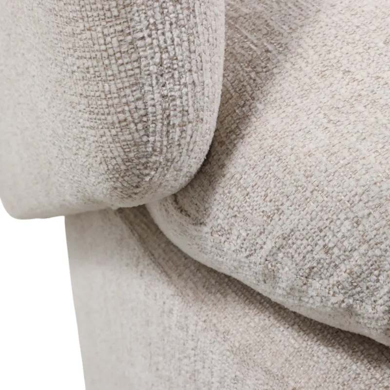 31x30" Modern Swivel Accent Chair, Ivory