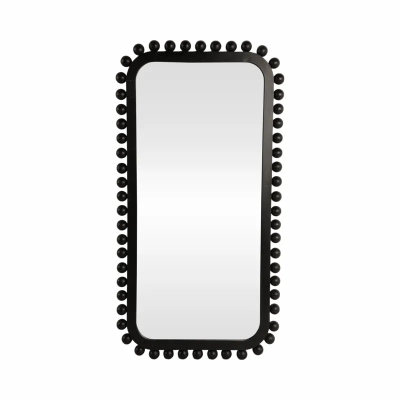 Ec 23x45\" Knobby Rectangular Mirror, Black