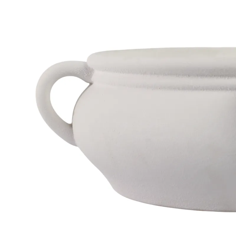 12\" 53 Oz Sea Salt & Bergamot Bowl Candle, White