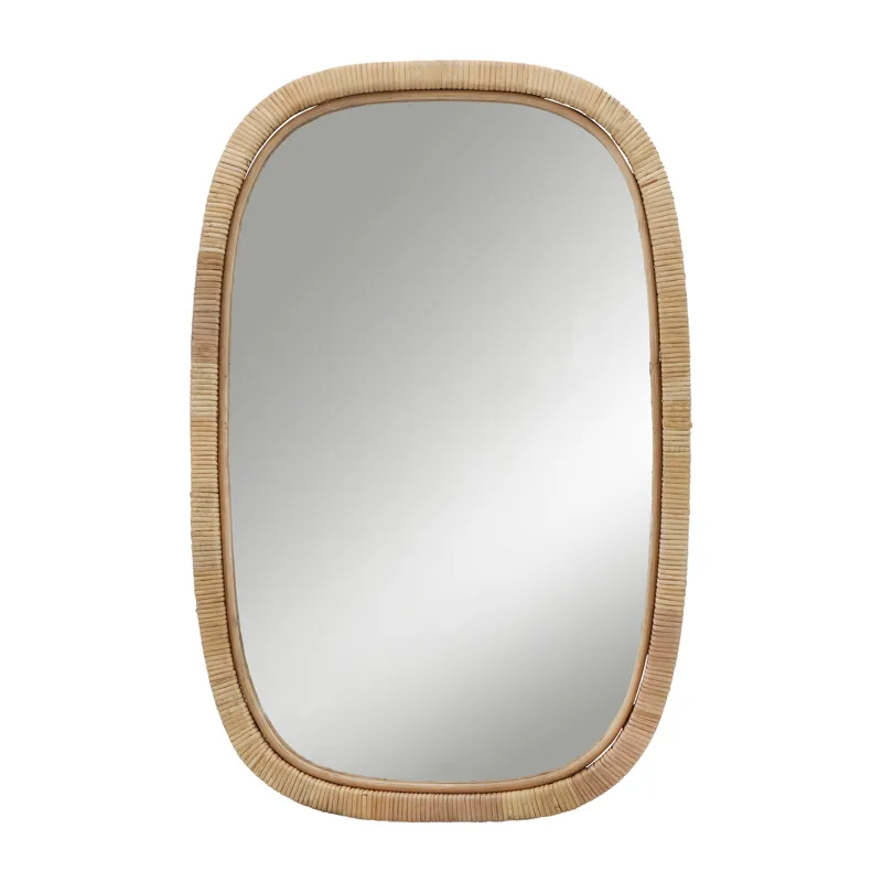 Ec 22x34 Rectangular Mirror, Brown