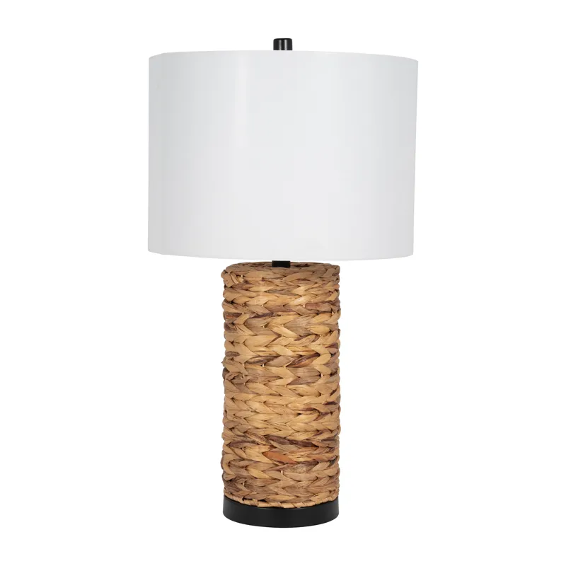 Seagrass 26\" Pillar Table Lamp, Natural