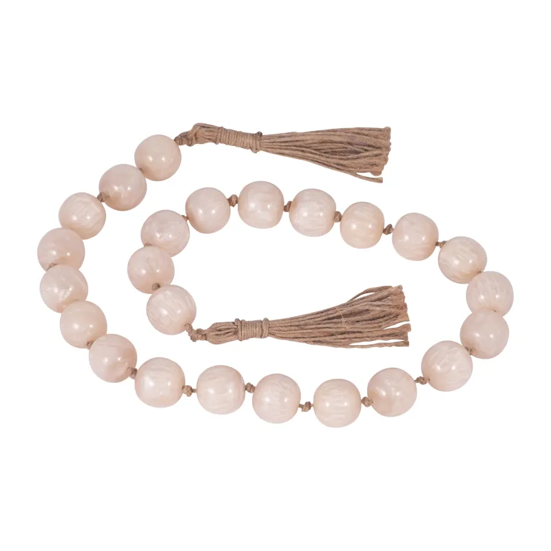 Resin, 36x1 Bead Garland, Ivory