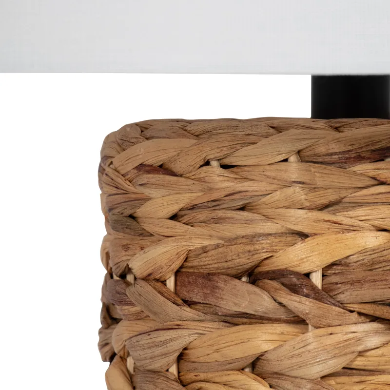 Seagrass 26\" Pillar Table Lamp, Natural