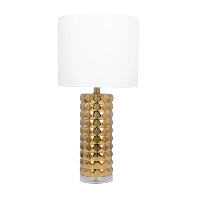 Ceramic 25\" Table Lamp, Gold
