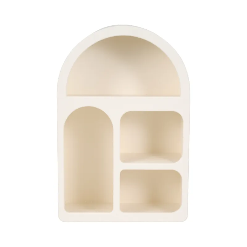 Ec 24\" Arch Rough Finish Wall Shelf, White