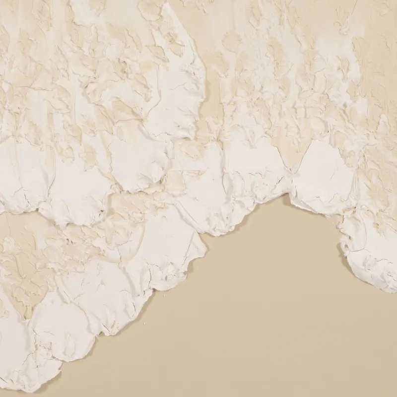 95x47 Hand Painted Tidal Waves, Tan