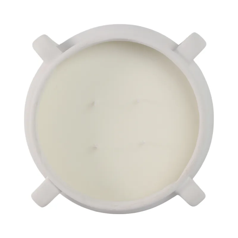 12\" 53 Oz Sea Salt & Bergamot Bowl Candle, White