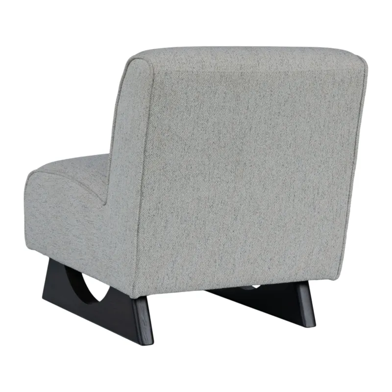 33x30" Warren Accent Chair, Ivory/brown