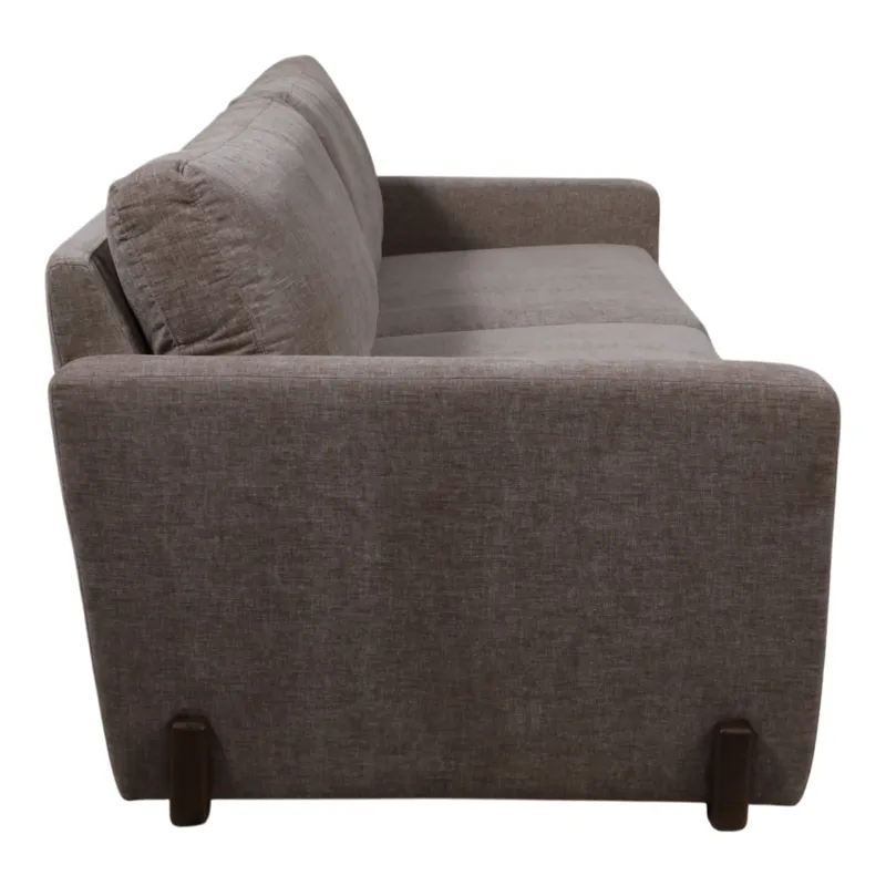 94x39" Modern Textured Sofa, Light Brown