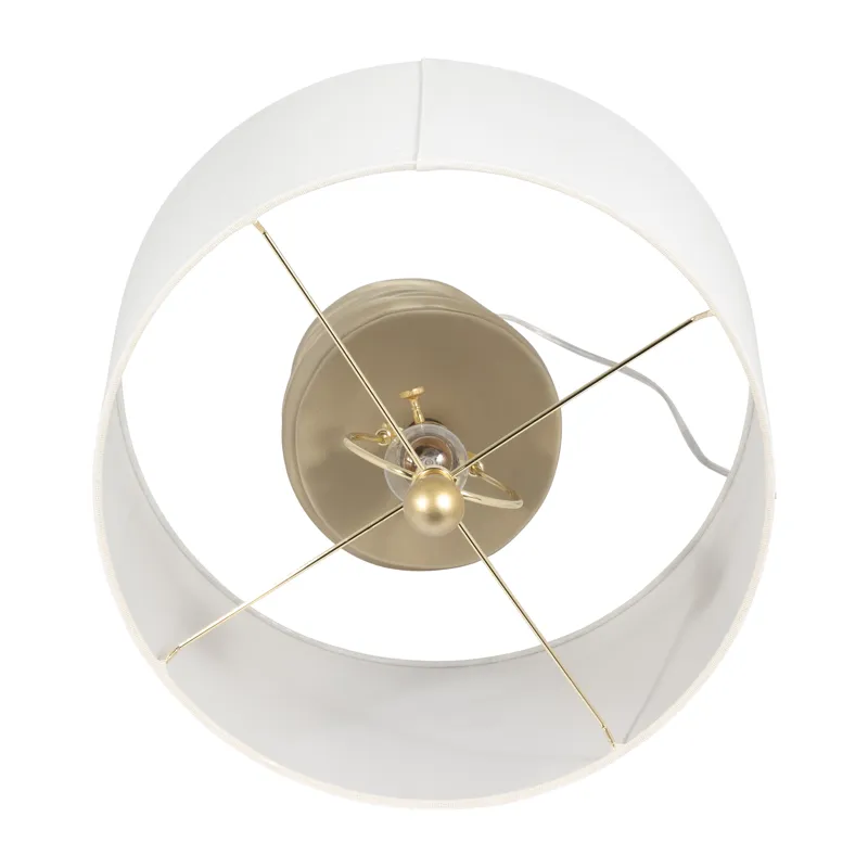 Resin 29\" Stacking Rings Table Lamp, Champagne