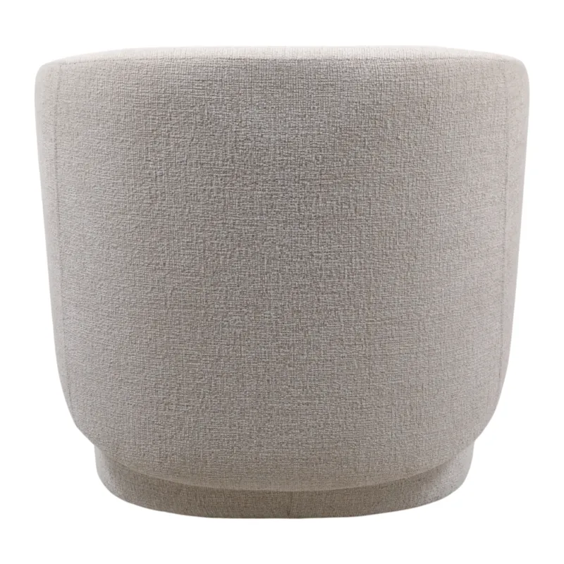 31x30" Modern Swivel Accent Chair, Ivory