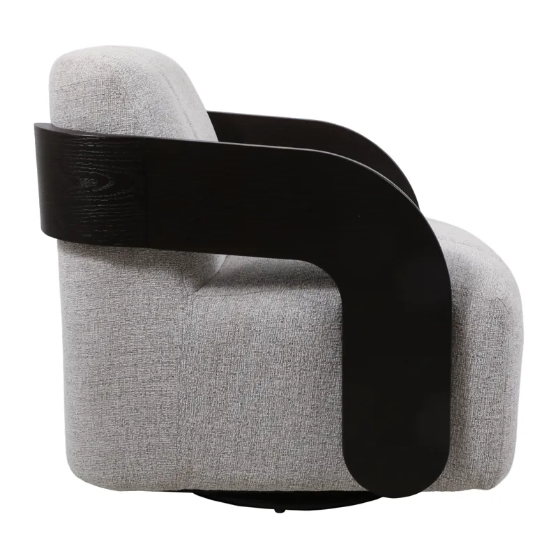33x31" Modern Swivel Rocker Chair, Tan/brown