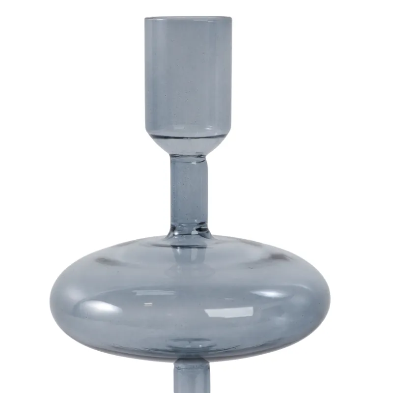 10x4\" Retro Bubble Taper Holder, Blue