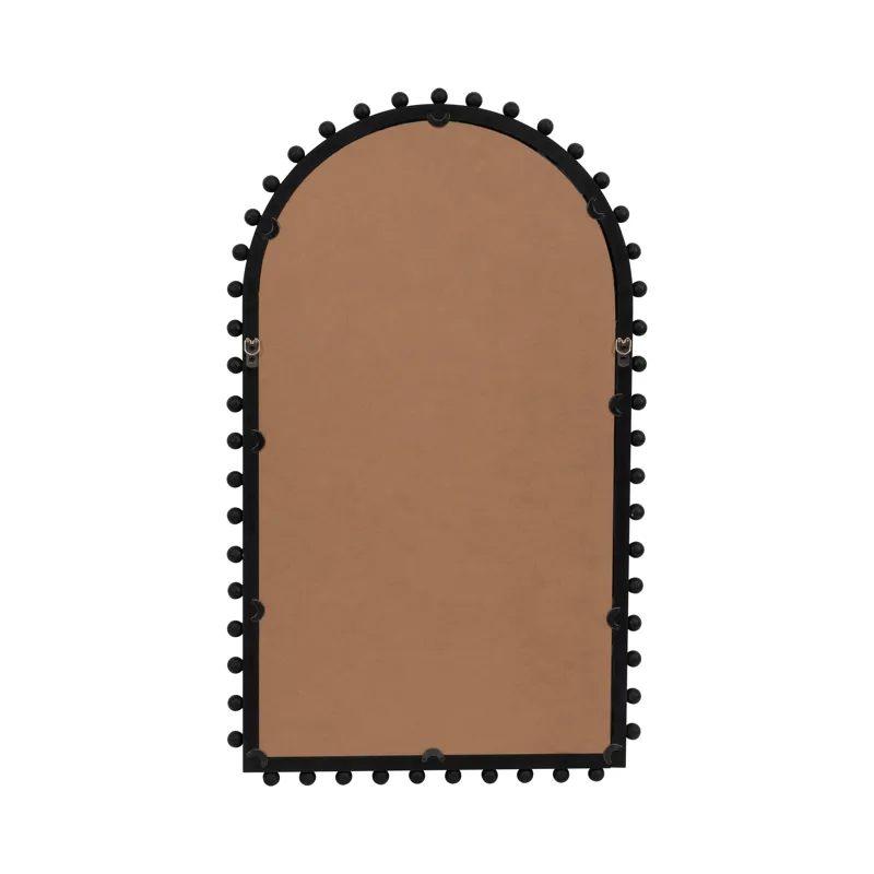 Ec Wood, 24x39 Beaded Arch Mirror, Black