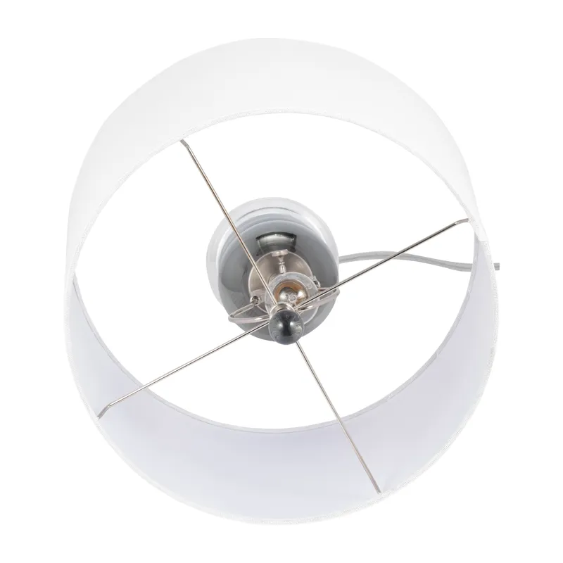 Glass 28\" Orbs Table Lamp, Smoke