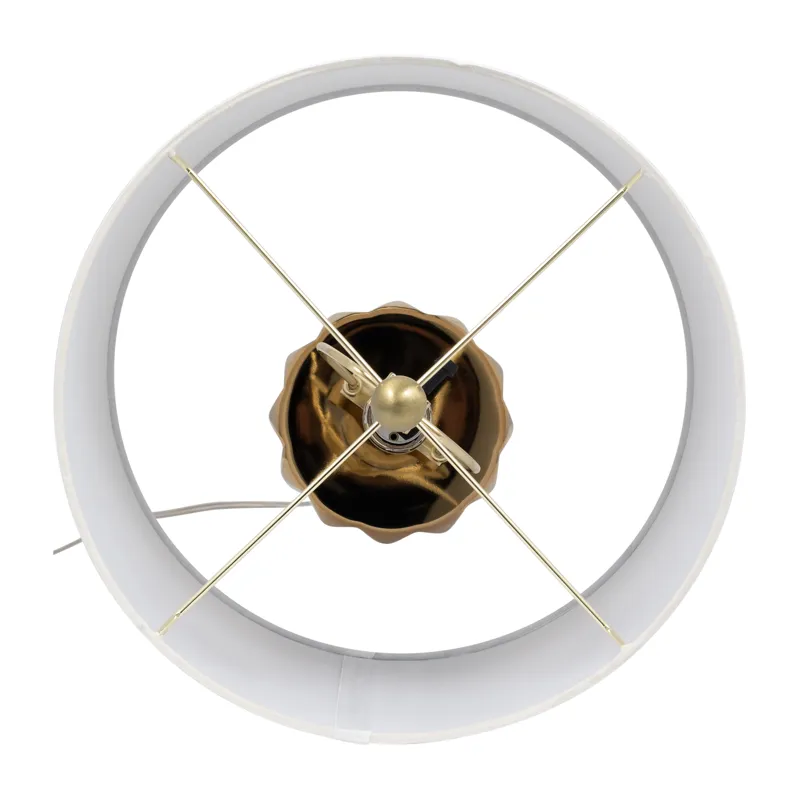Ceramic 25\" Table Lamp, Gold