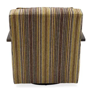 Corley Exposed Wood Swivel Chair Silo