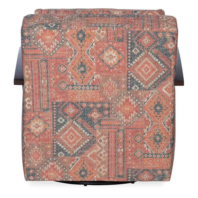 Corley Exposed Wood Swivel Chair Silo