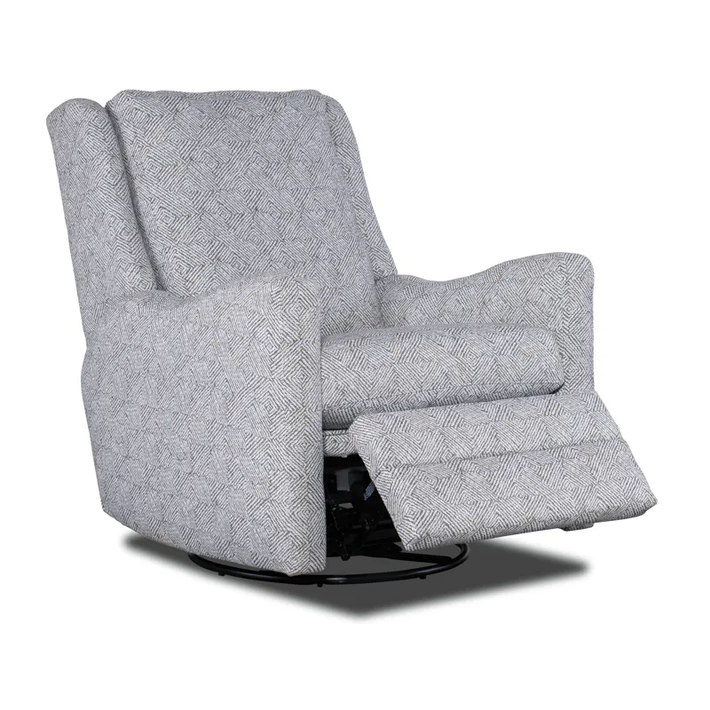Dimitri Swivel Glider Recliner Solid Back - Power Recline Silo