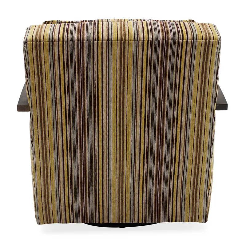 Corley Exposed Wood Swivel Chair Silo