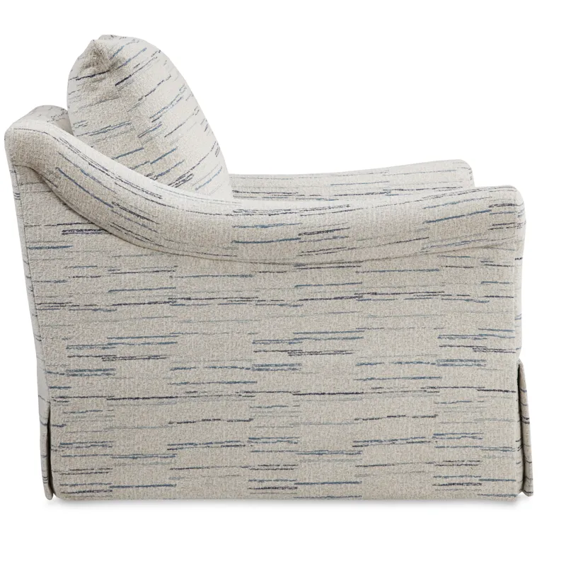 Emme Skirted Swivel Chair (Topstitch)