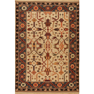 Discovery Flatweaves, 088777ad-003, Ivory/Medium Blue