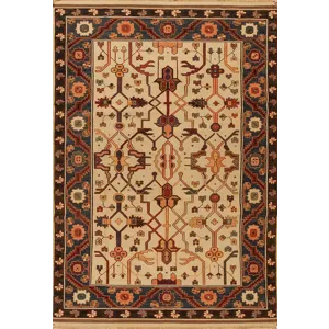 Discovery Flatweaves, 088777ad-003, Ivory/Medium Blue