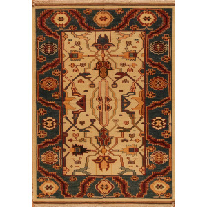 Discovery Flatweaves, 098929ad-00, Ivory/Medium Blue