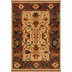 Discovery Flatweaves, 098929ad-00, Ivory/Medium Blue