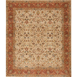 Traditional One Of A Kind, 100937 Lavar 656, Ivory/Terracotta