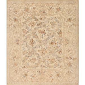 Traditional One Of A Kind, 104746 13-13 Gul, Ivory Ivory