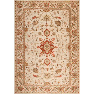 One of a Kind 116671 Oushak Collection , Oushak-3, Ivory/Ivory